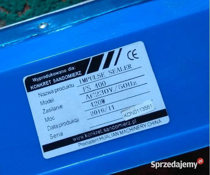 Zgrzewarka ręczna do folii FS400 Góra