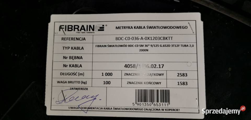 Światłowody wyprzedaż kujawsko-pomorskie Bydgoszcz