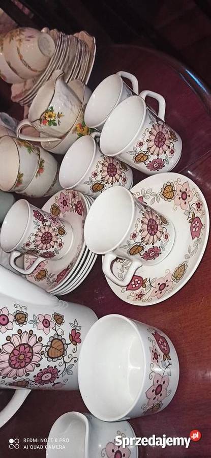 Serwis do kawy na 5 osób Z jabłkami JG Meakin