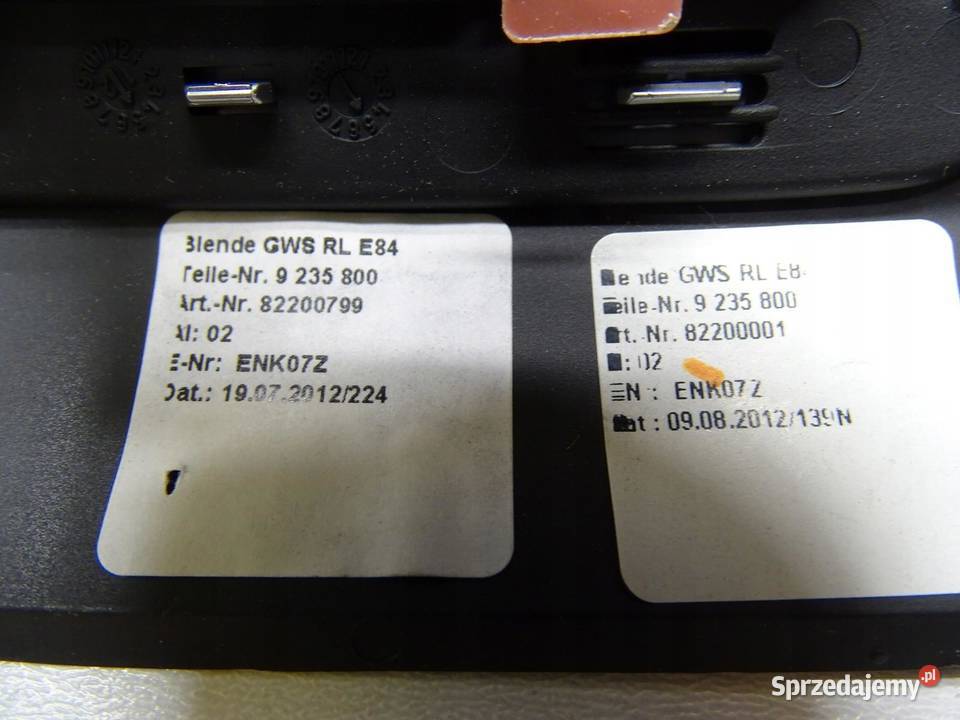 GAŁKA MIESZEK RAMKA ZMIANY BIEGÓW BMW X1 E84 sprzedam