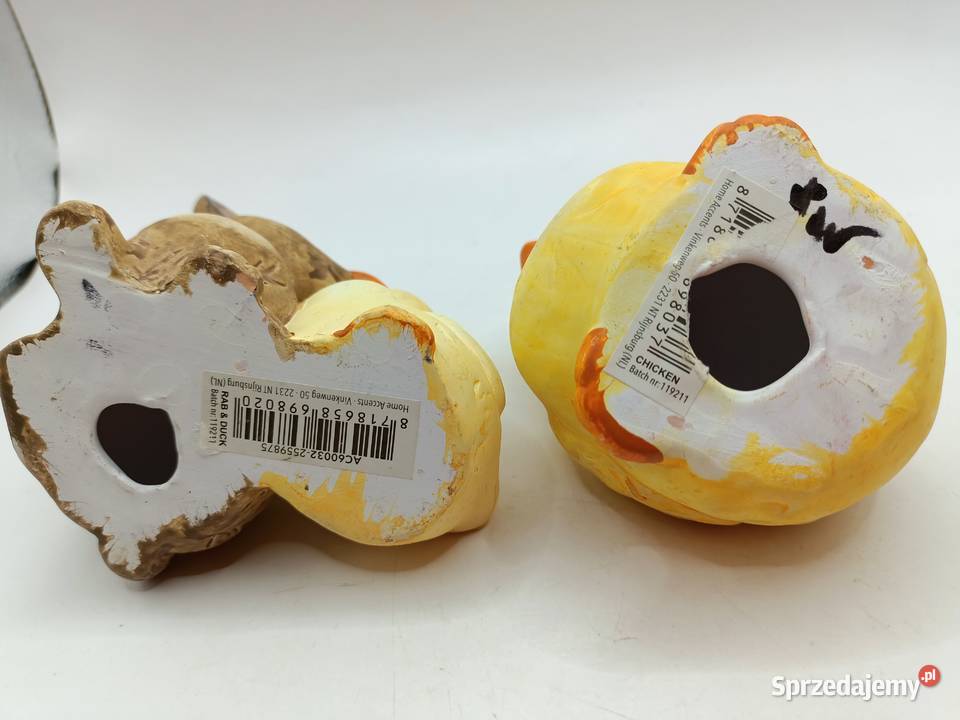 Ptak kurczaki zajączek ceramiczna ozdoba Zamość