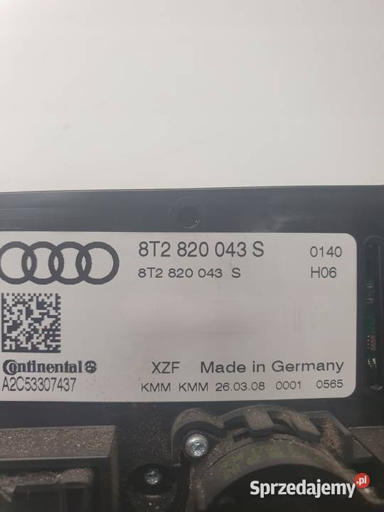 PANEL KLIMATRONIK AUDI A4 A5 Q5 8T2820043S UK