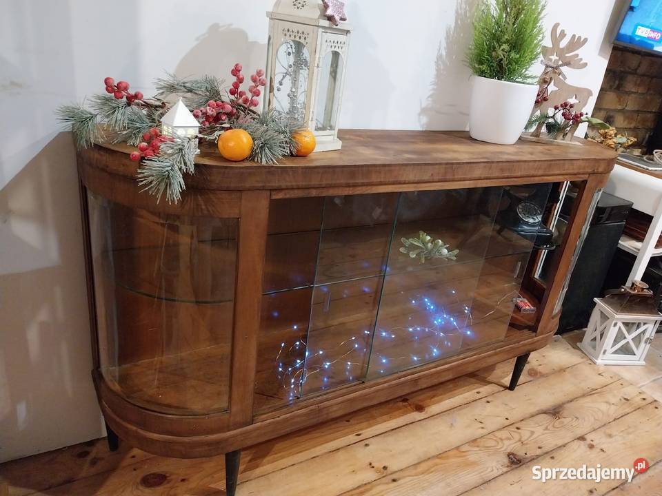 Komoda przedwojenna serwantka witryna retro pomorskie Gdańsk