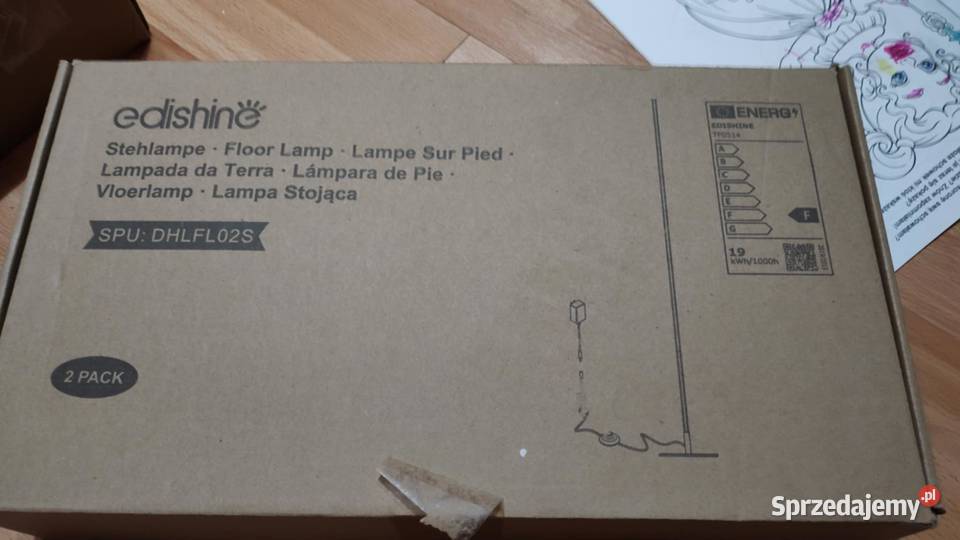 Lampa podłogowa EDISHINE LED o bezstopniowej Książ Wielkopolski