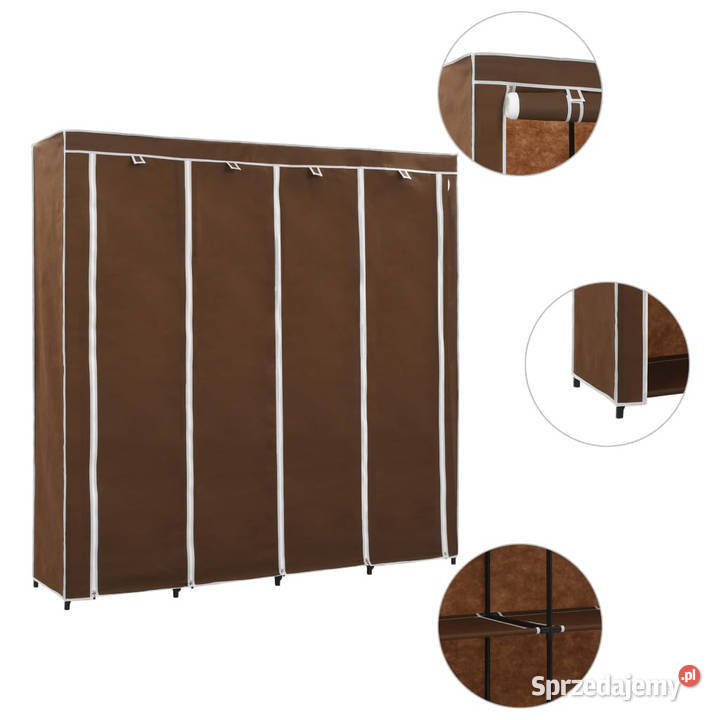 Szafa z 4 przegrodami brązowa 175x45x170 mazowieckie Warszawa sprzedam