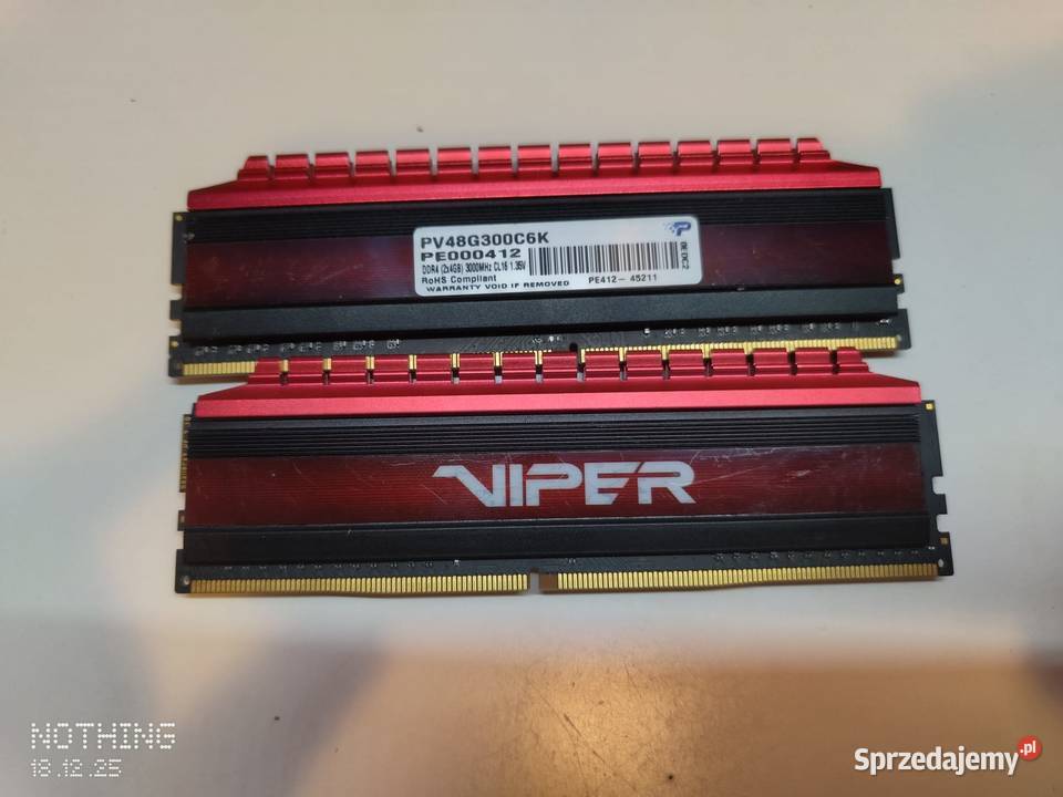 RAM VIPER 4GB3000 DDR4 Swarzędz sprzedam