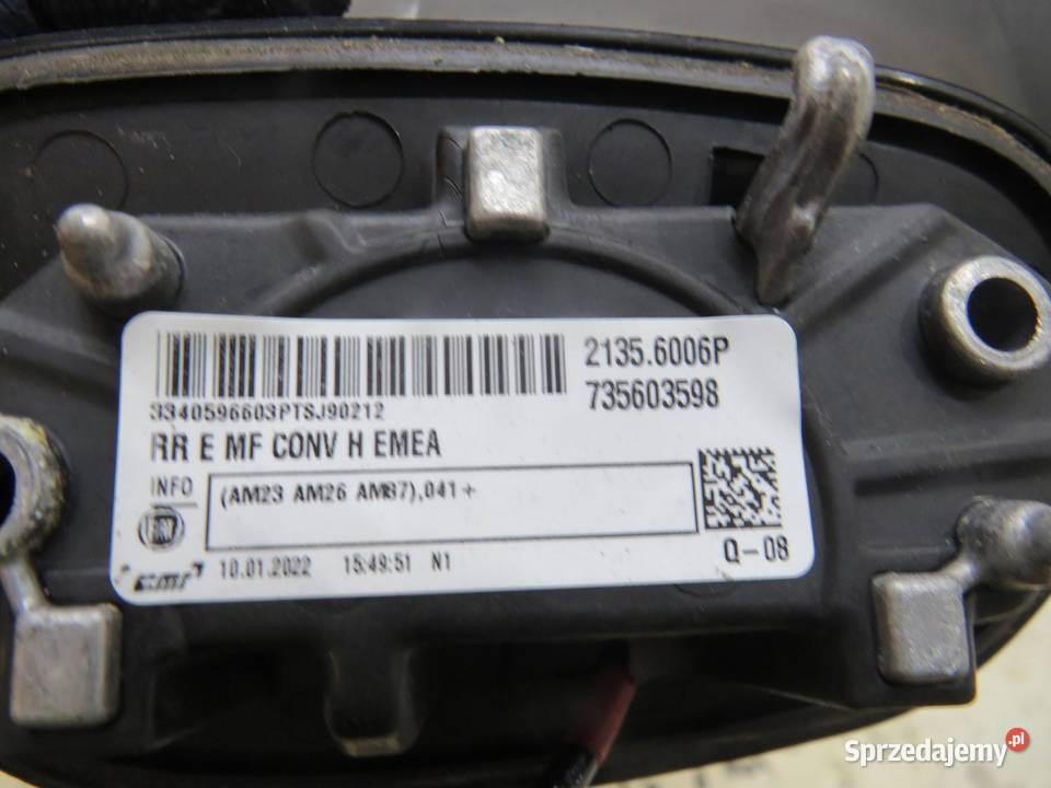 LUSTERKO PRAWY CHROM 9PIN FIAT 500X Lusterka zewnętrzne lubelskie