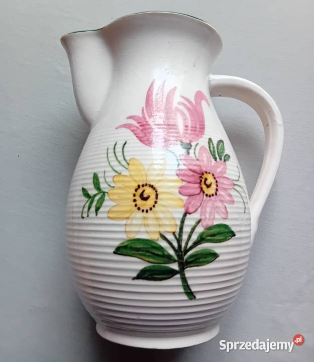 Fajansowy dzbanek art deco Hertwig Hatzhutte Koźminek