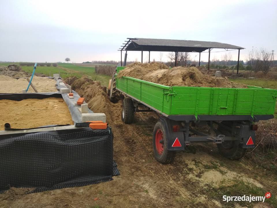 Przyczepa 2stronny wywrot ręczny i z ciągnika Przejazd sprzedam