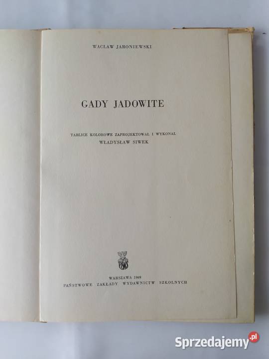 ATLAS Gady jadowite Wacław Jaroniewski album, atlas Hajnówka
