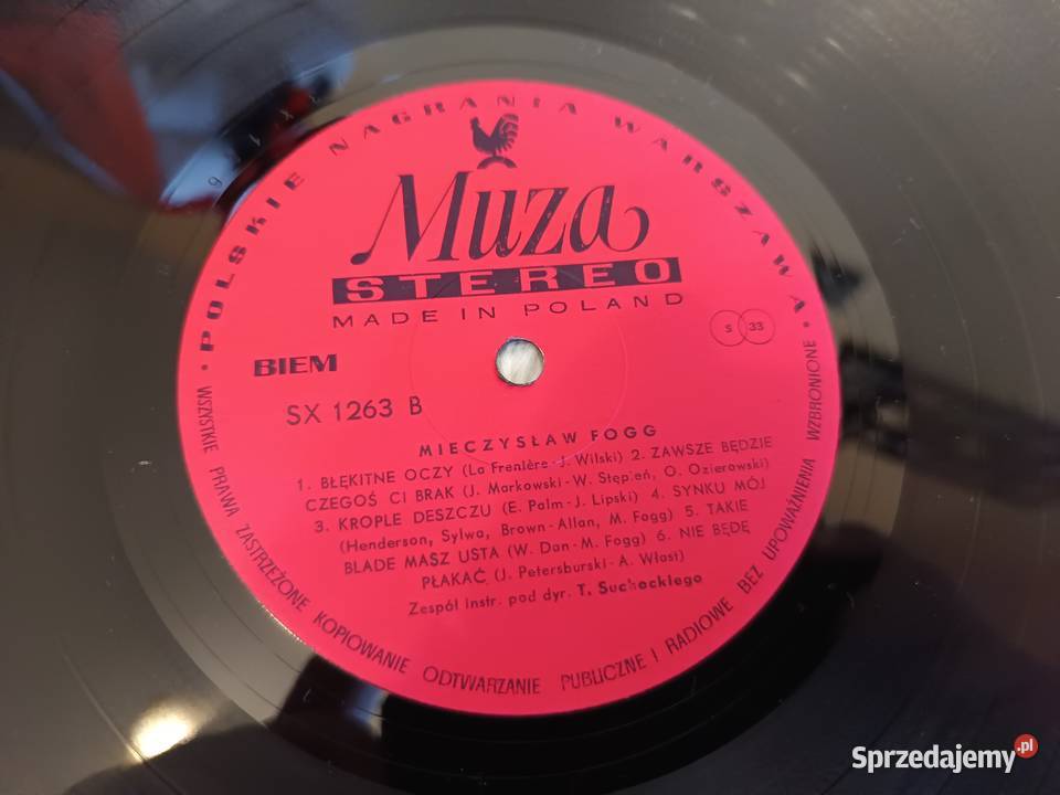 Winyl Winyle Mieczysław Fogg Zawsze będzie Białobrzegi