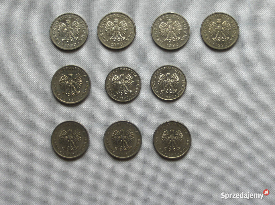 Monety 50 20 10 19861990 Łódź