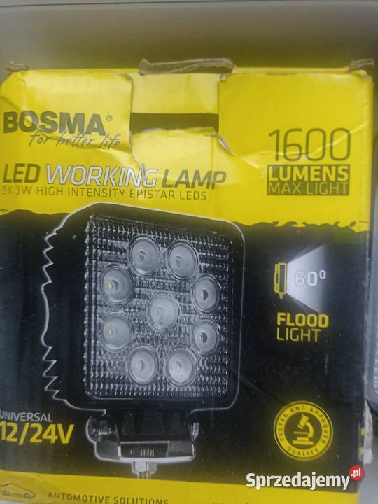 Dwie lampy robocze LED firmy Bosma 1224V Dąbrowa Górnicza sprzedam