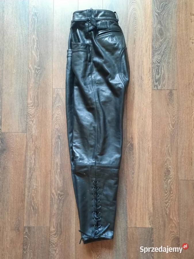 Spodnie skórzane damskie raczej motocyklowe pas Opole
