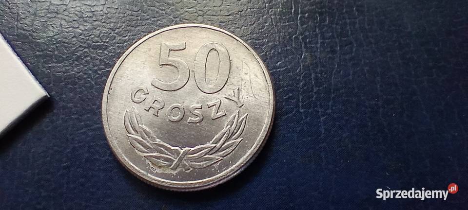 Stare monety 50 groszy 1965 PRL Polska piękna Lesko