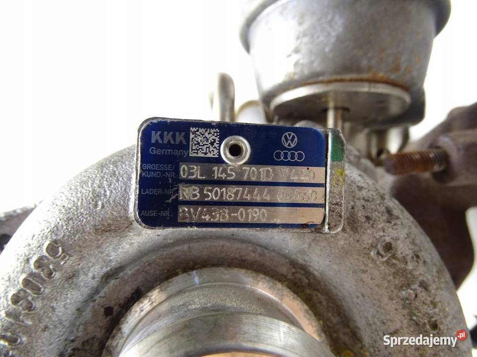 TURBO TURBOSPRĘŻARKA AUDI A4 B8 A5 8T CJC 20 TDI osobowe Turbosprężarki