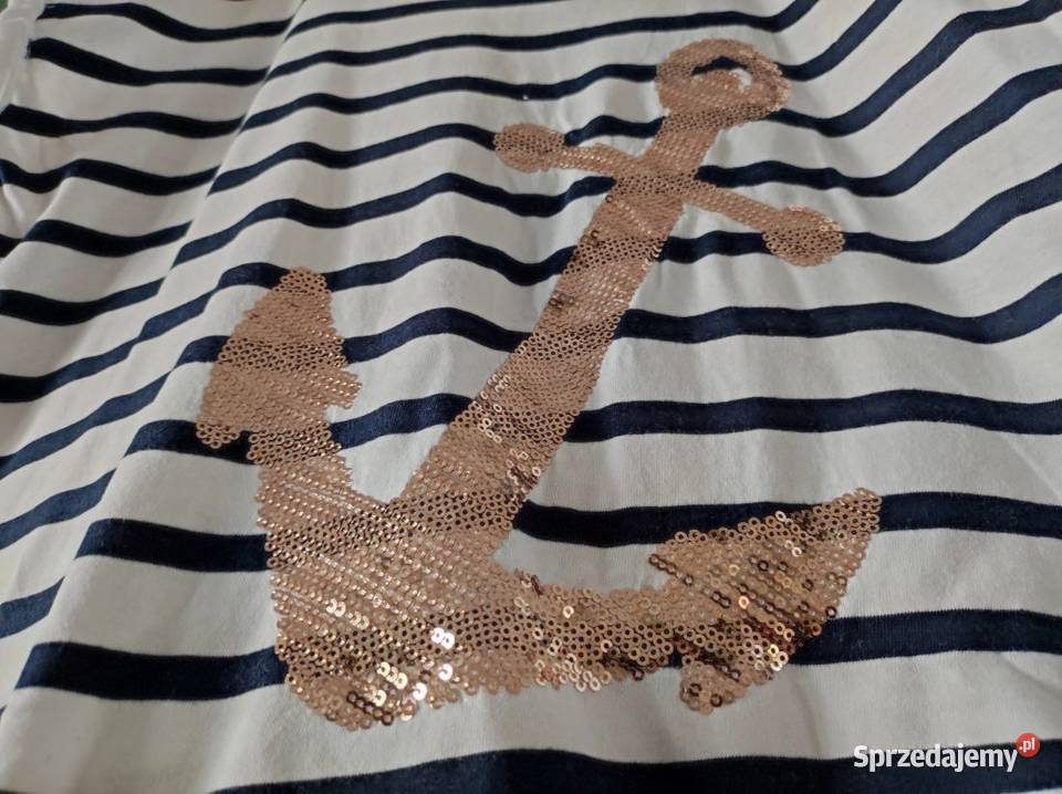 koszulka tshirt bluzka marynarska jachtowa Wiązana na szyi Topy i koszulki sprzedam