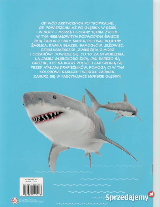 ZWIERZĘTA z mórz i oceanów naklejki EKSTRA Fakt Warszawa