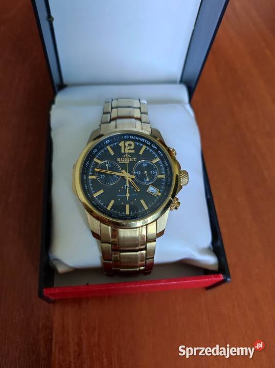 BS25A94M 100M zegarek męski bisset złota Kielce