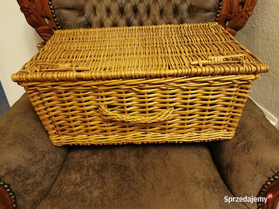 Kosz skrzynka Ratan wiklina ładny stylowy inny kolor Łódź