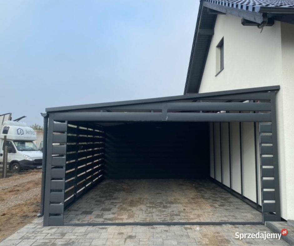 Wiata Samochodowa z Pomieszczeniem 45x9 RyStal blacha podkarpackie Rzeszów