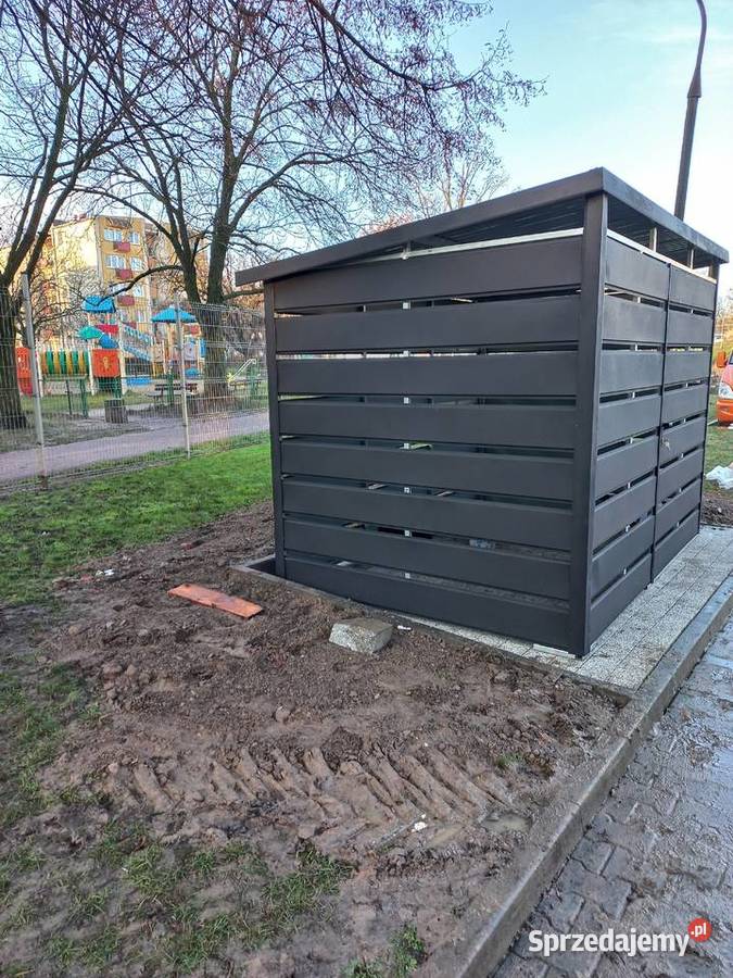 Wiata śmietnikowa Śmietnik na odpady zabudowa