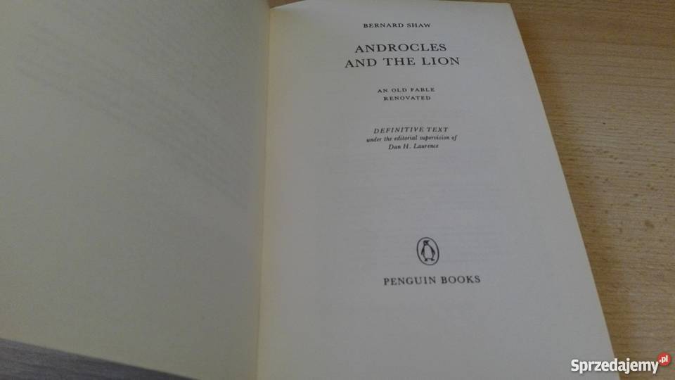 Androcles and the lion an old fable renovated Gdańsk