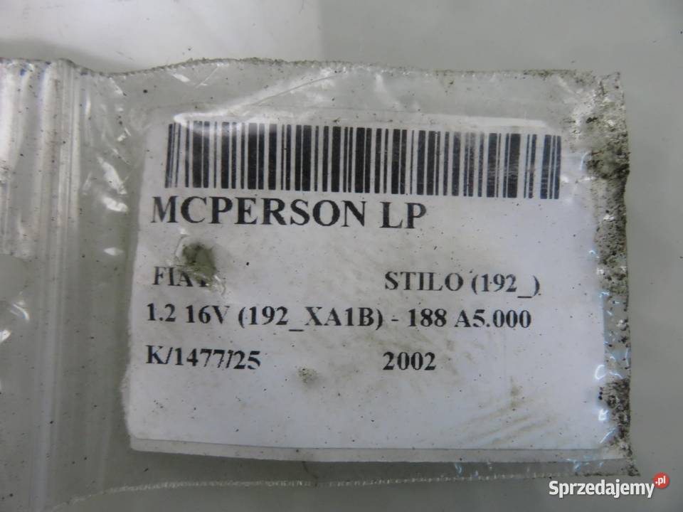 MCPERSON LEWY PRZEDNI FIAT STILO 12 16V SSA10097