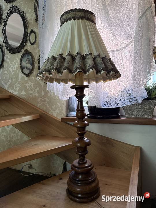 ekskluzywna gabinetowa lampa drewniana 110 Długopole-Zdrój