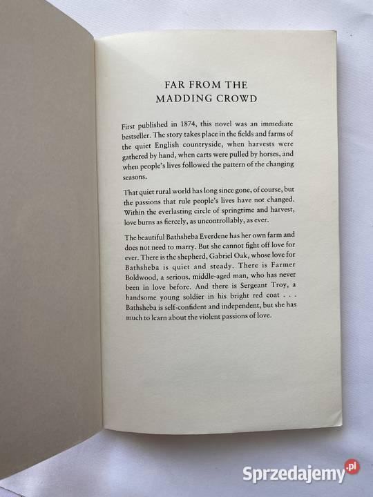 Far from The Madding Crowdksiazka w j angielskim lubelskie