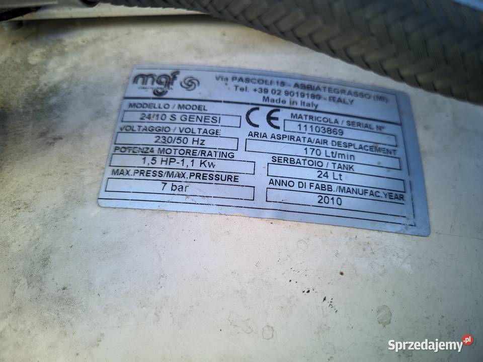 Kompresor stomatologiczny MGF 2410 sprzedam