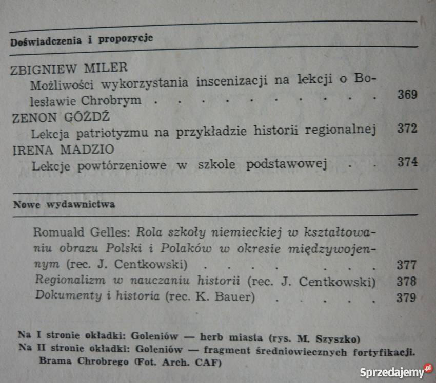 WIADOMOŚCI HISTORYCZNE 4 LIPIECSIERPIEŃ 171 XX Grudziądz sprzedam