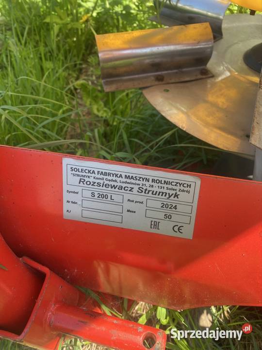Rozsiewacz do nawozów 200l lejek Strumyk warmińsko-mazurskie Giżycko