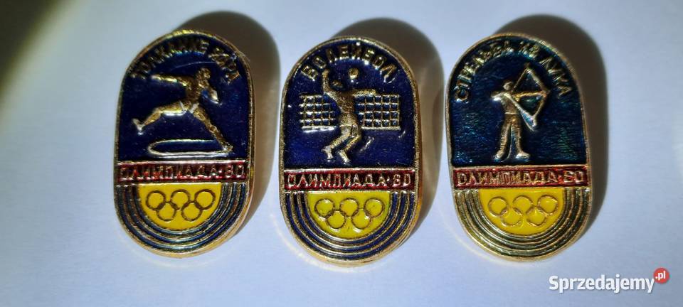 odznaki 3 Olimpiada Moskwa 1980 Rosja ZSRR 1 Warszawa