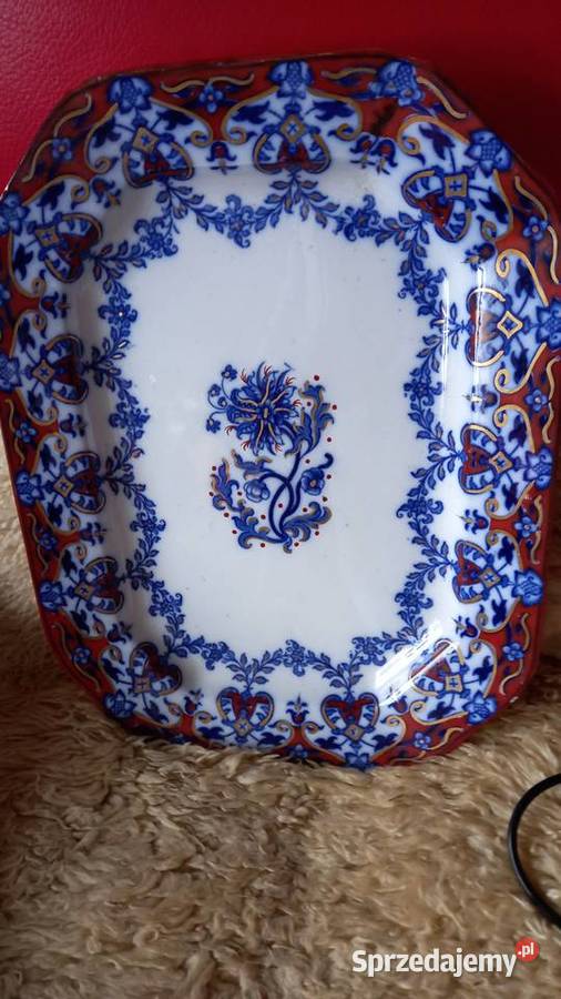 Kobalt złoto i brązduży polmisek mazowieckie Warszawa