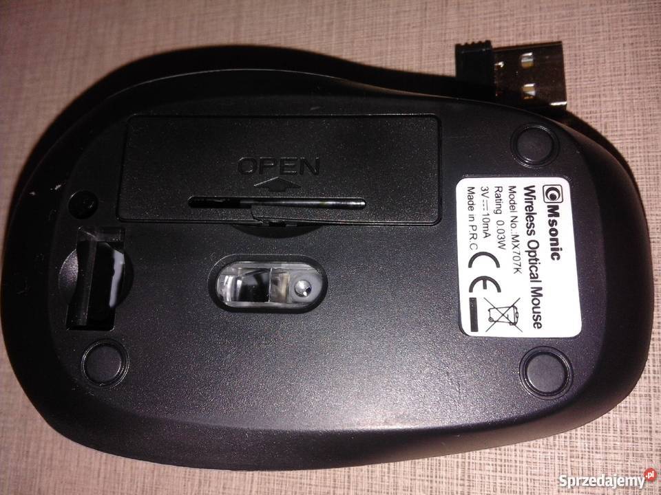 Mysz Msonic MX707K czarna bezprzewodowa Sosnowiec