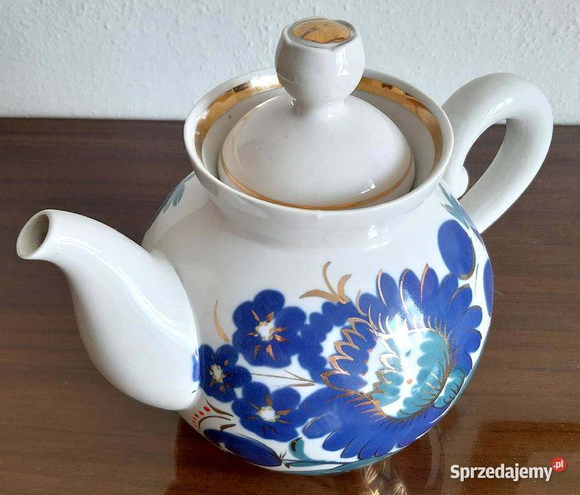 Zabytkowy nieużywany dzbanek ZSRR CCCP Porcelana i szkło Warszawa
