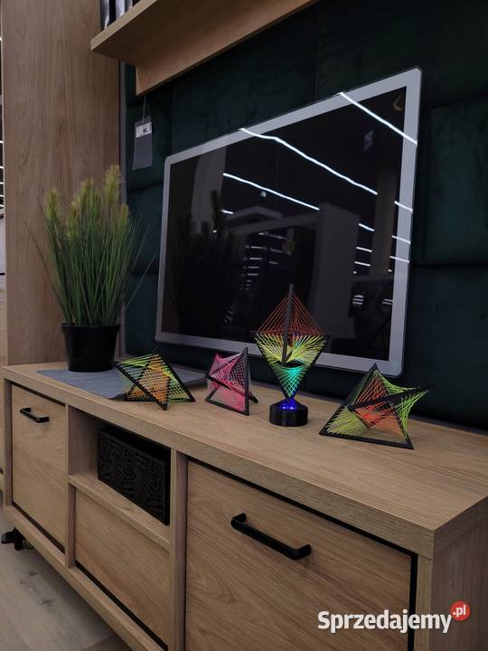 Dekoracyjna lamka uv z siatką geometryczną 3d Dekoracje i ozdoby Tychy