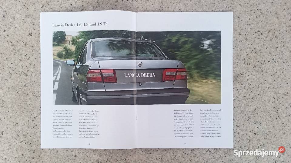 LANCIA Dedra Prospekt Bytom