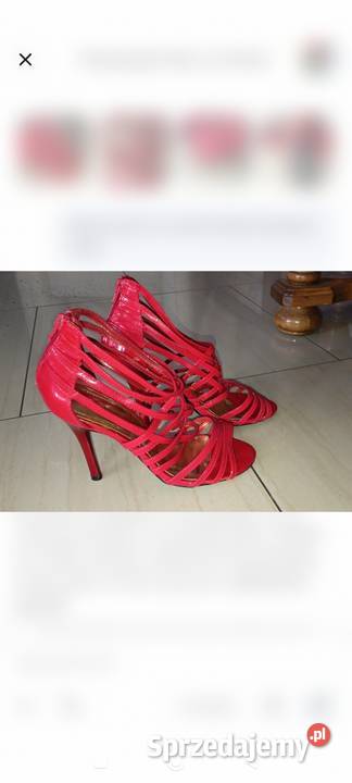 Czerwone Sandały GladiatorSzpilki Lakierowane Bydgoszcz