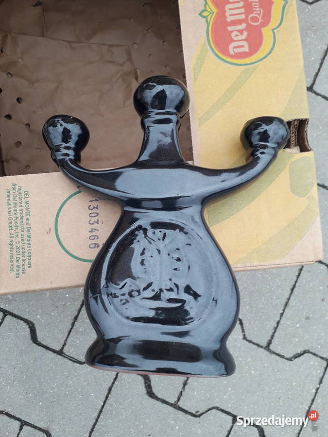 Świecznik ceramiczny czarny Warszawa