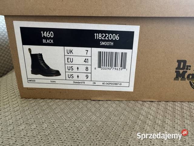Trzewiki glany Dr Martens Air Wair 1460 czarne