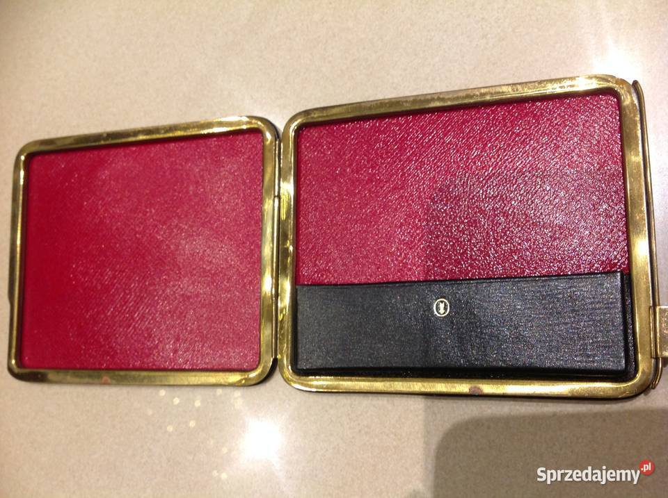 Stary Luksusowy Wizytownik Skórzany Skóra Nowa Sól