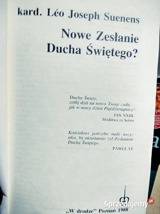 Nowe zesłanie ducha Świętego Antykwariat mazowieckie Warszawa