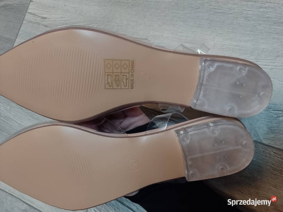 40 Transparentne zdobione baleriny wieczorowe z Kraków sprzedam