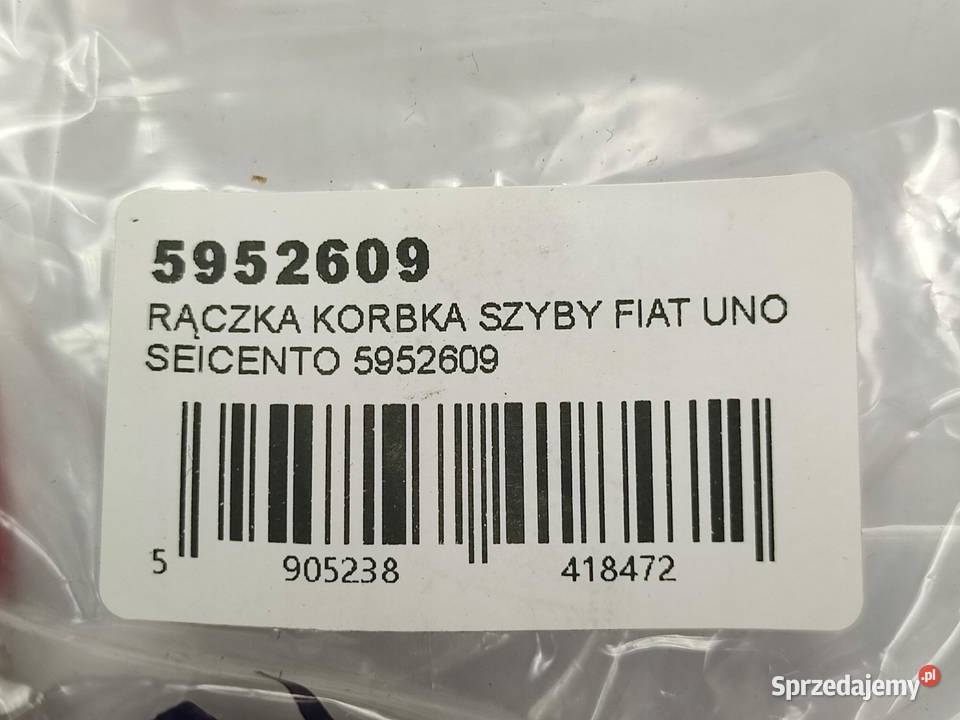 RĄCZKA KORBKA SZYBY FIAT UNO SEICENTO PANDA I
