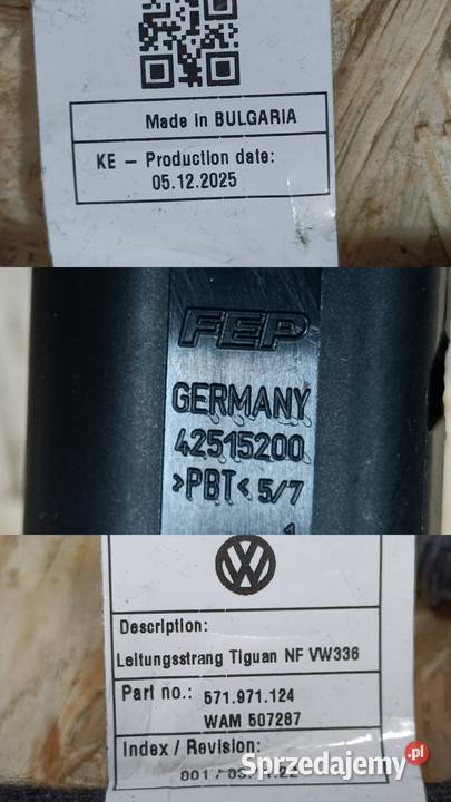 VW TIGUAN II INSTALACJA WIĄZKA HAKA HOLOWNICZEGO osobowe Pleszew
