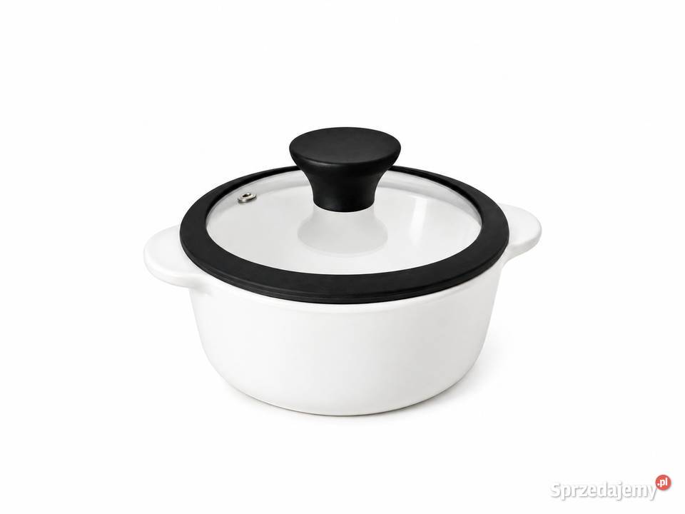 Mały garnek ceramiczny z pokrywką łódzkie Poddębice