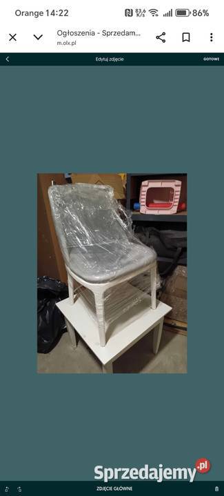 Sprzedam krzesła tapicerowane i stół kawowy Bielsko-Biała