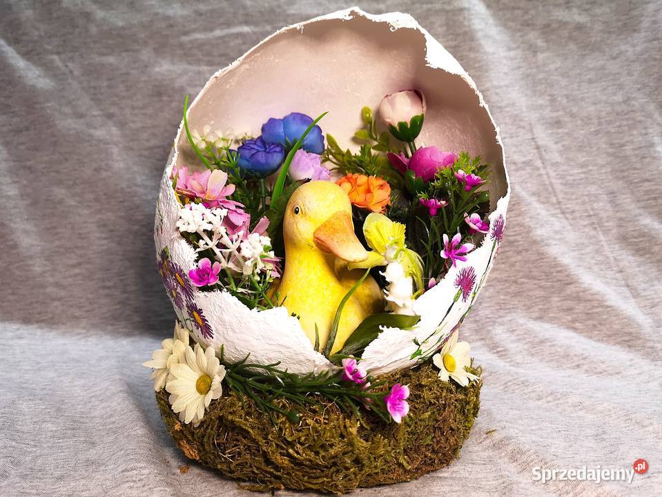 Stroik Wielkanocny kaczątko w skorupce jajka Kielce